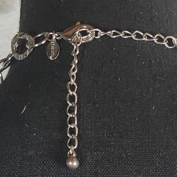 Chico's Vintage Bamboo and Silver Circular Dangle Fringe Statement 22" Necklace - Picture 8 of 16